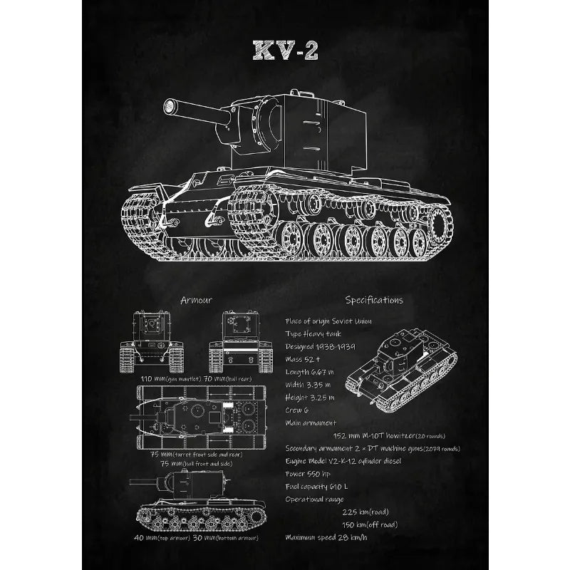 WWII Armor Blueprint - T-34